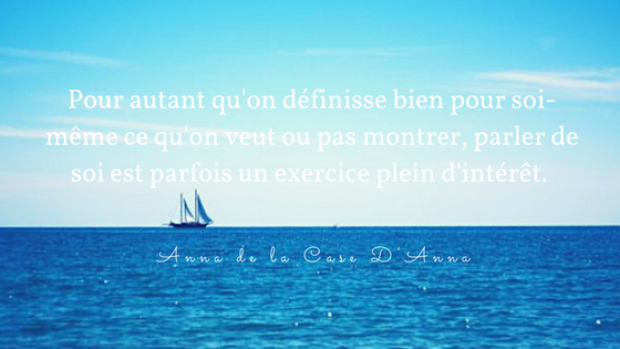 Article : Parler de soi, et le bien que ça peut faire..